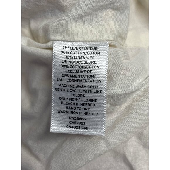 Caslon Multicolor Striped Long Sleeve Tassel Detail Dress Size S - Picture 7 of 8